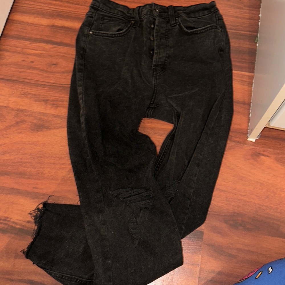 Wild fable black jeans with knee holes